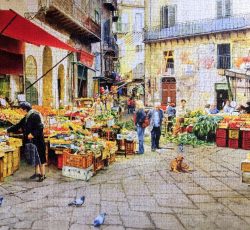 پازل ۳۰۰۰ تکه بازار ووچیریا – پالرمو – ایتالیا اثر کلارک هالینگز