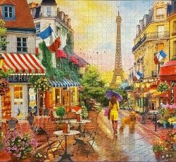تابلو پازل چیده شده ۱۵۰۰ تکه Charming Paris