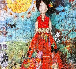 تابلو پازل چیده شده 500 تکه گذار خورشید بتابد اثر ژانل نیکول