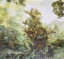 تابلو پازل چیده شده 1000 تکه درخت گرمسیری اثر اندی توماس