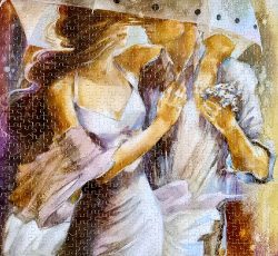 تابلو پازل چیده شده 1000 تکه روزی در ماه می