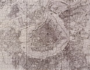 تابلو پازل چیده شده 1000 تکه نقشه باستانی وین