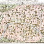 تابلو پازل چیده شده 1000 تکه نقشه پاریس 1910