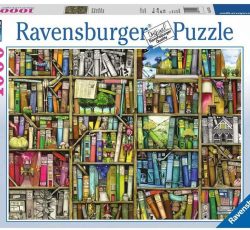 تابلو پازل چیده شده کتابخانه جادویی رونسبرگر 1000 تکه