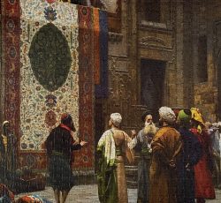 تابلو پازل چیده شده تاجر فرش در قاهره 1000 تکه برند جیووانی