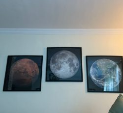 3 تابلو پازل 1000 تکه کره زمین،مریخ،ماه