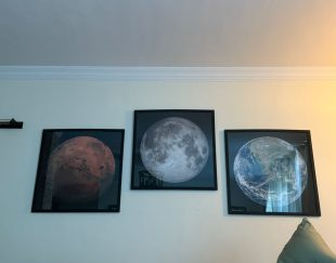 3 تابلو پازل 1000 تکه کره زمین،مریخ،ماه