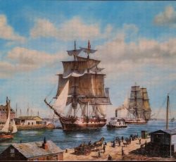 پازل چیده شده بدون قاب طرح بندر لیورپول 2000