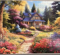 پازل چیده شده ،  1000 تکه منظره