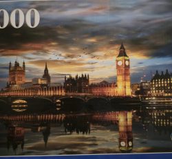 پازل چیده شده رودخانه تیمز لندن، پل وست مینستر 2000 تکه برند رینگ