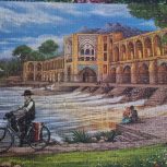 تابلو پازل چیده شده پل خواجو اصفهان 1000 تکه