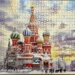 تابلو پازل چیده شده 1000 تکه طرح کلیسا سنت پترز بورک