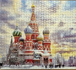 تابلو پازل چیده شده 1000 تکه طرح کلیسا سنت پترز بورک