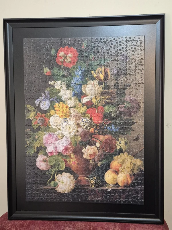 تابلو پازل هزار قطعه از برند ایتالیایی Clementoni از سری museum collection, قاب شده.